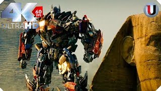 Optimus Prime vs  Megatron & The Fallen Transformers Revenge Of The Fallen Movie Clip Blu ray HD