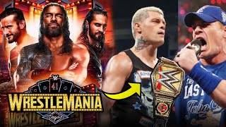 WWE WrestleMania 41 Match Card Predictions | Shocking