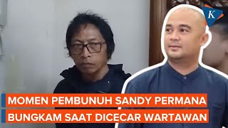 Momen Nanang Gimbal Pembunuh Sandy Permana Bungkam Dicecar Wartawan