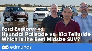 Kia Telluride vs. Hyundai Palisade vs. Ford Explorer — 2020 Midsize SUV Comparison Test