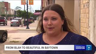 Artists give crumbling spots in Baytown a makeover