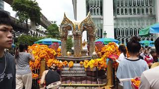 曼谷四面佛 泰国寺庙祈福真实街景 | Bangkok Erawan Shrine