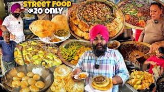 Rs.20/- Highest Selling Rawalpindi Bhature Chole | Sardar Ji Ka Famous Palak Paneer Samosa