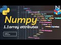 NumPy array attributes: Shape, Size, and More!