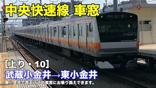 中央快速線 車窓［上り・10］武蔵小金井→東小金井