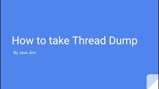 How to take Thread Dump in Java | Analyze Thread Dump in Java | Thread dump in Java | Visual VM