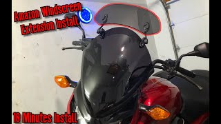 MotoParty Windscreen Extension Install \u0026 Initial Impressions