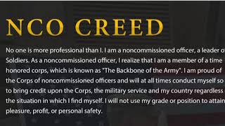 NCO Creed Army Paragraph 2 study guide. NCO creed broken down in 3 paragraphs. #army #nco #soldier