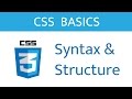 Syntax // CSS Basics