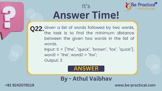 Java Programming Tutorial |Calculate Minimum Word Distance in java | Learn Basic Java |