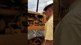 Cranking a 1945 CAT D7  #automobile #caterpillar #startup