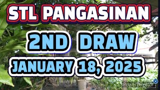 STL PANGASINAN RESULT TODAY 2ND DRAW JANUARY 18, 2025  5PM | SATURDAY