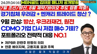 [역전계좌 김태윤] 원전주 우리기술 대장? 9월 관심 우크라재건, 방산, 원전 | 제약/바이오 조정 시 매수 관점 및 CDMO 다시 주목 받을까? | 이제는  고용지표 주목