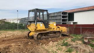 Komatsu D37E-5 bulldozer pushing clay. CE machine for sale at www.lamersmachinery.com part 2