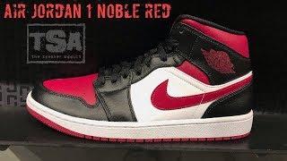 Air Jordan 1 Noble Red Mid Retro Sneaker Review (Don't Sleep on these)