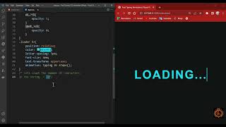 Text Typing CSS Loading Animation Effects