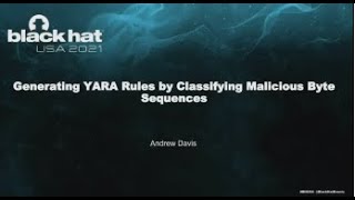 Generating YARA Rules by Classifying Malicious Byte Sequences