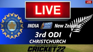 🛑LIVE- INDIA vs NEW ZEALAND 3rd ODI🛑NZ vs IND🛑CRICKET 22 GAMEPLAY🛑LIVE MATCH STREAMING🏏🏆🏏