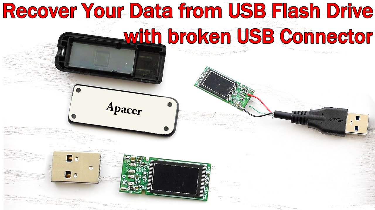 How To Fix Bent Or Broken USB Flash Drive Connector And Recover Data ...