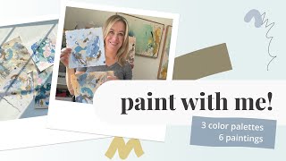 Make 6 EASY small paintings with me!