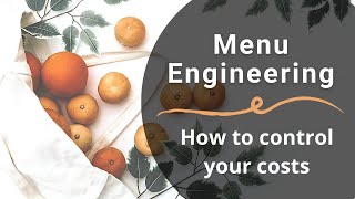 What is Menu Engineering | Financial Management for Restaurants