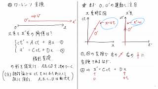 相対性理論 第3回 ローレンツ変換