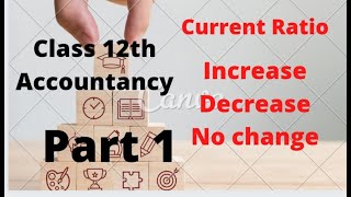 Current Ratio - Increase , Decrease , No Change | Class 12th Accountancy | Important Question