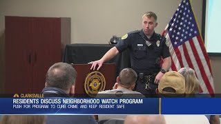 Clarksville Residents Discuss Neighborhood Watch Program