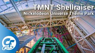 TMNT Shellraiser front seat on-ride 5K POV @60fps Nickelodeon Universe Theme Park