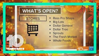 What's open on Thanksgiving? We've got a list of stores, restaurants for last-minute shoppers