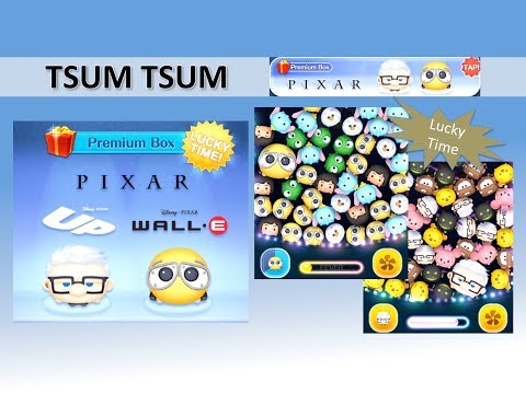 Tsum Tsum Wall-E and Carl (Lucky Time Pixar) Skill Demos and Premium Box Openings #54 Tsum Tsum Wall-E and Carl (Lucky Time Pixar) Skill Demos and Premium Box Openings #54
