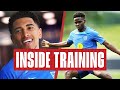 INCREDIBLE Saka, North v South challenge💪 & Jude in the gym | Inside Training | England