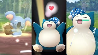 《Pokémon GO》我捕捉睡帽卡比獸 與 樹枕尾熊！カビゴン Night Cup Snorlax｜ネッコアラ Komala｜Team GO Rocket 寶可夢暗影火箭隊