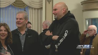 Pennsylvania Lt. Governor John Fetterman stops in Erie