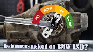 BMW LSD Preload test | How to inspect condition of your diff without disassembly