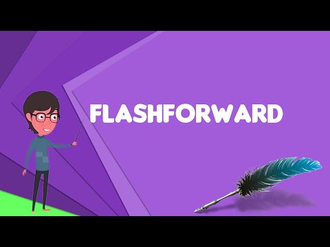 What is the purpose of a flash forward?