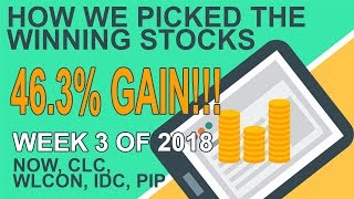 How We Picked The Winning Stocks This Week | Week 3 of 2018