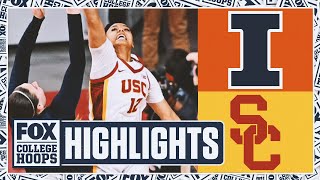 No. 25 Illinois Fighting Illini vs. No. 4 USC Trojans Highlights | FOX College Hoops