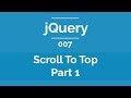 Arabic jQuery Practical Course #007 - Scroll To Top Button Part 1