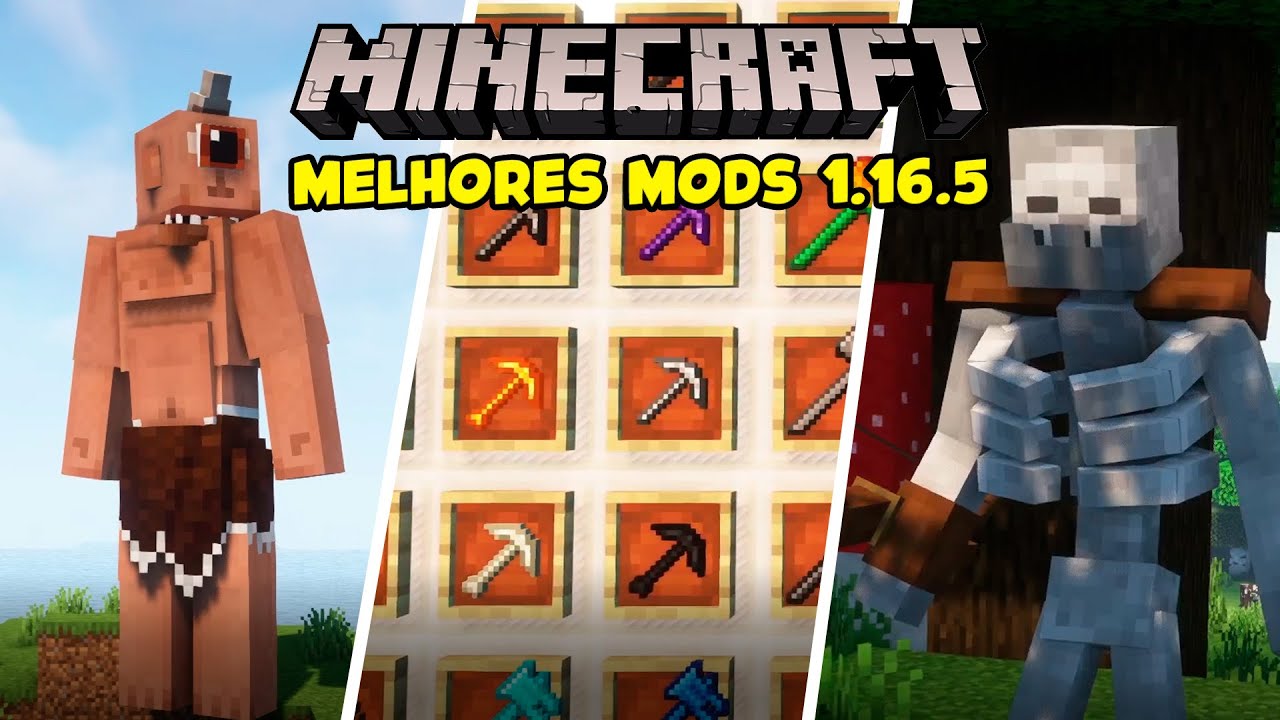 TOP 10 MELHORES MODS PARA O MINECRAFT 1.16.5 | Parte 1 - YouTube