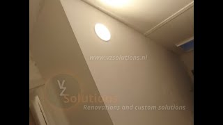 🚧 Een schuin plafond - Bouw van een scheidingswand 🚧