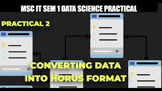 MSc IT Data Science Practical 2 B | Converting XML Data into Horus Format | Data Science Practical 📊
