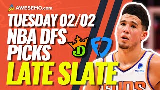 NBA DFS LATE SLATE PICKS: DRAFTKINGS & FANDUEL LINEUPS & LATE NEWS | TUESDAY 2/2/21