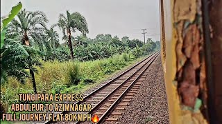 Tungipara Express high speed action Abdulpur-Ajimnagar section |Tungipara Express|#train