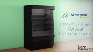 Structural Concepts Oasis® 47.25-in. Vertical Open Air Cooler (CO47R BLK-1595-60)