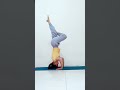 Crow pose to tripod headstand #shorts #yogaclass