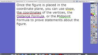 5 1 Coordinate Proofs Part 1