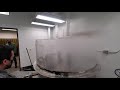 Intensive spray quench tank test