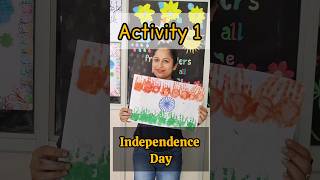 Hand printed Flag 🇮🇳 | Activity 1 For independence Day 🙌✌️ | Independence day activity in preschool