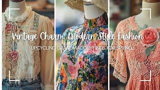 Vintage Charm, Modern Style Fashion: Upcycling Grandmacore Finds for Spring